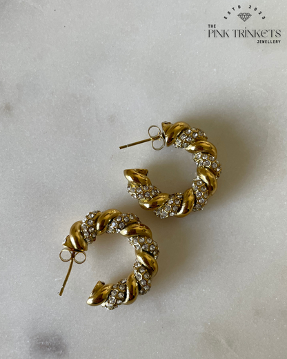 Fashionista 18K Gold Plated Earrings