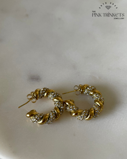 Fashionista 18K Gold Plated Earrings