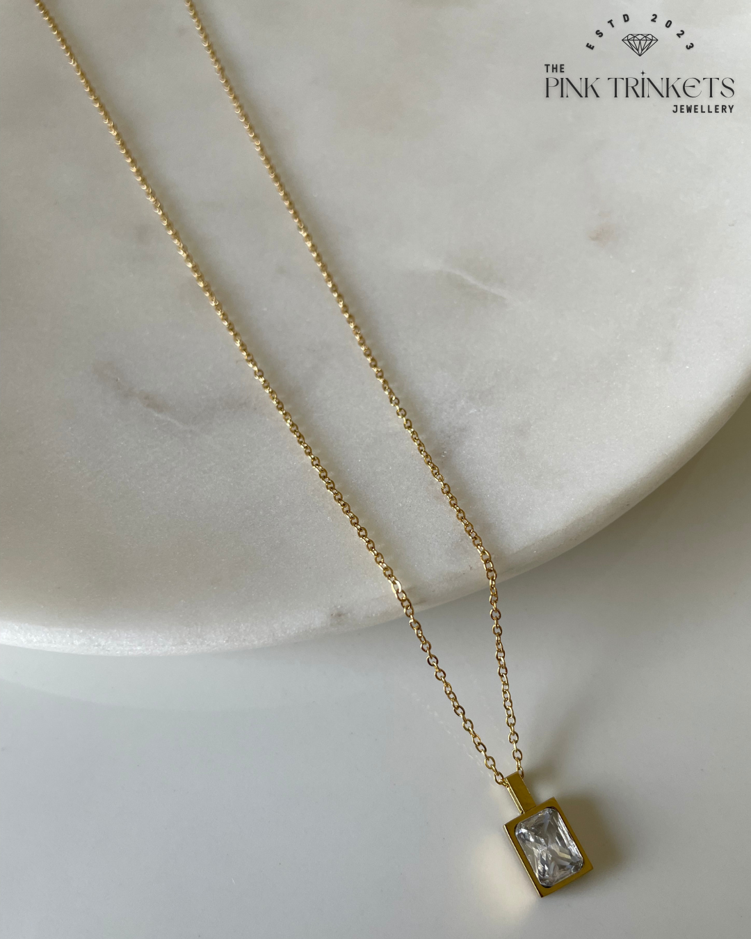 Irina 18k Gold Plated Pendant Necklace