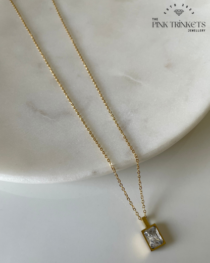 Irina 18k Gold Plated Pendant Necklace