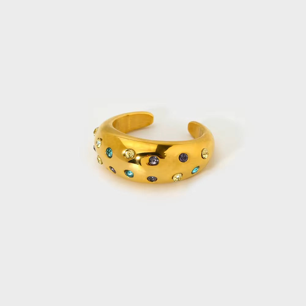 Bold & Beautiful 18k Gold Plated Ring