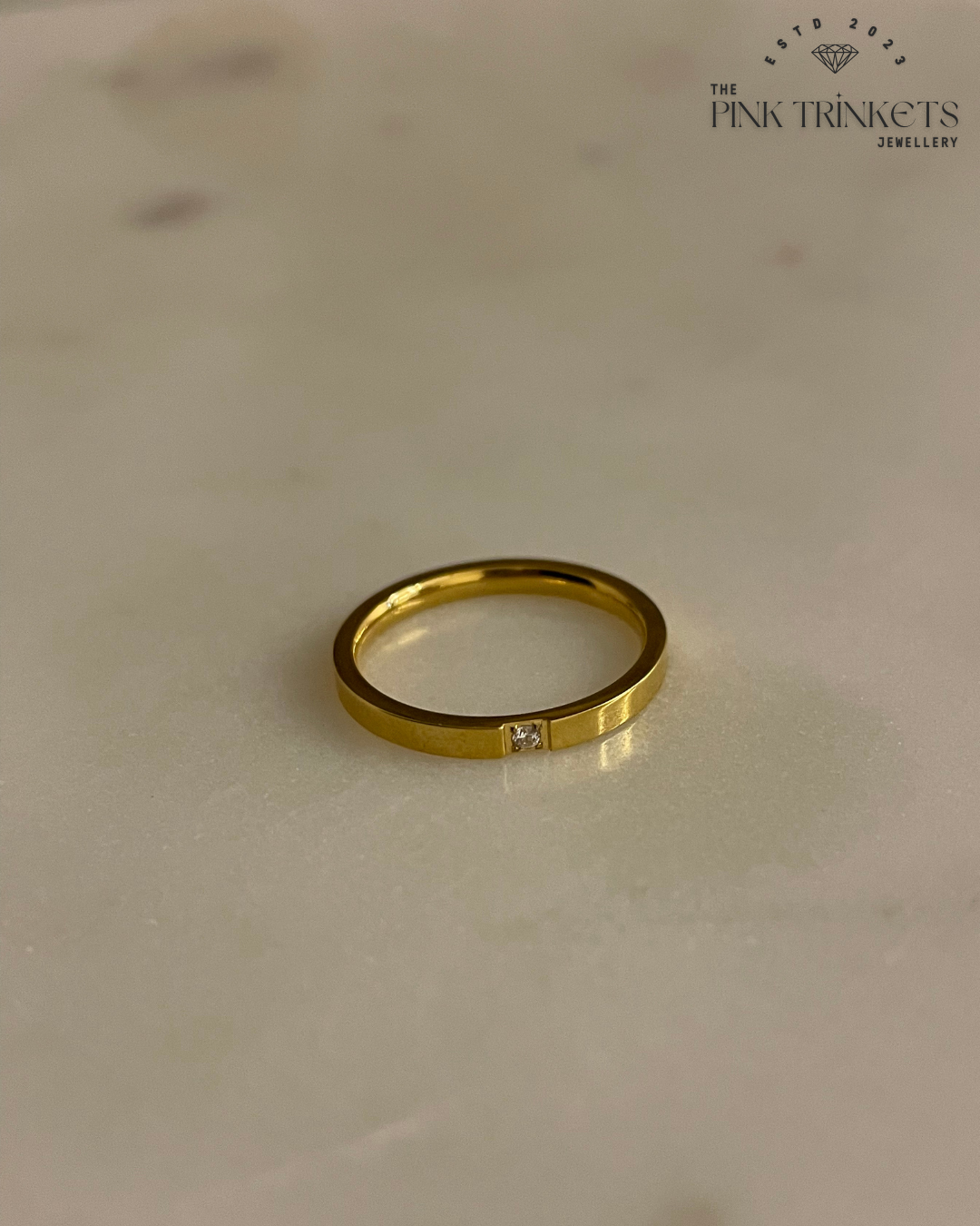 Verona 18k Gold Plated Minimalistic Ring