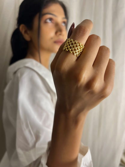 Grace 18k gold plated ring
