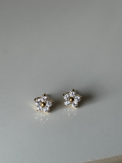 Bloom: 18K Gold Plated Delicate Flower Studs