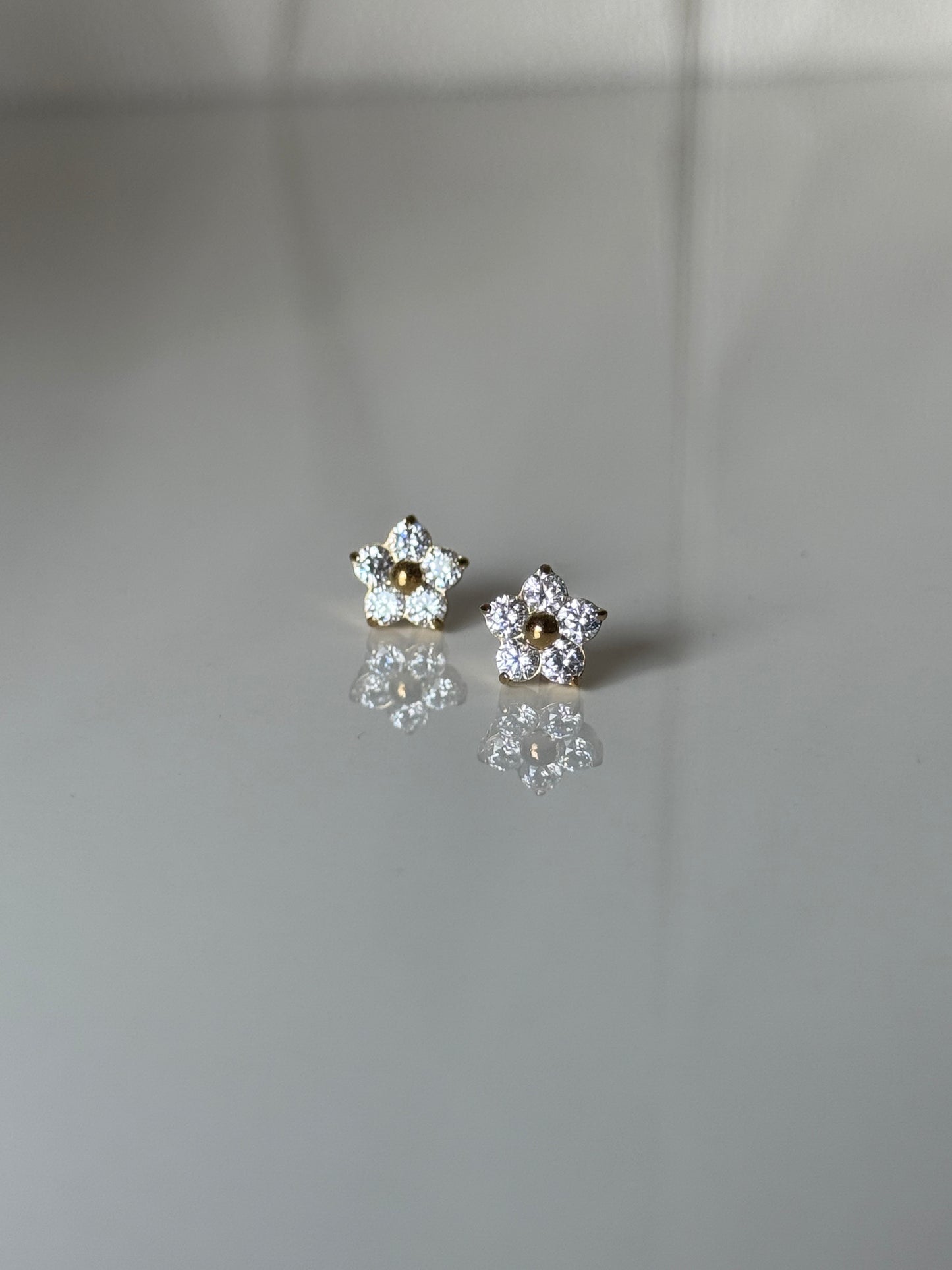 Bloom: 18K Gold Plated Delicate Flower Studs