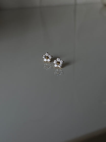 Bloom: 18K Gold Plated Delicate Flower Studs
