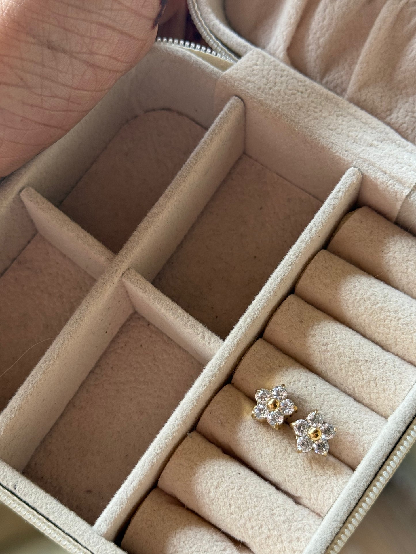 Bloom: 18K Gold Plated Delicate Flower Studs