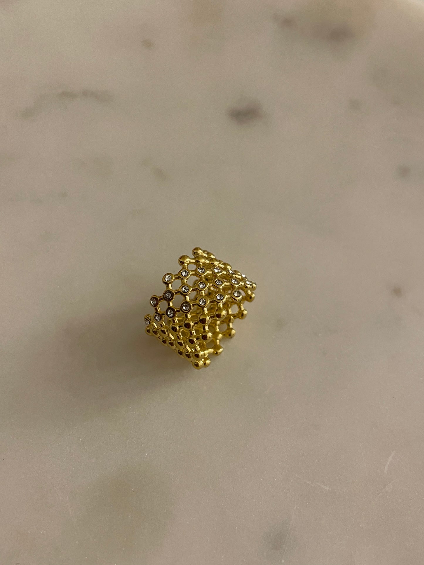 Grace 18k gold plated ring