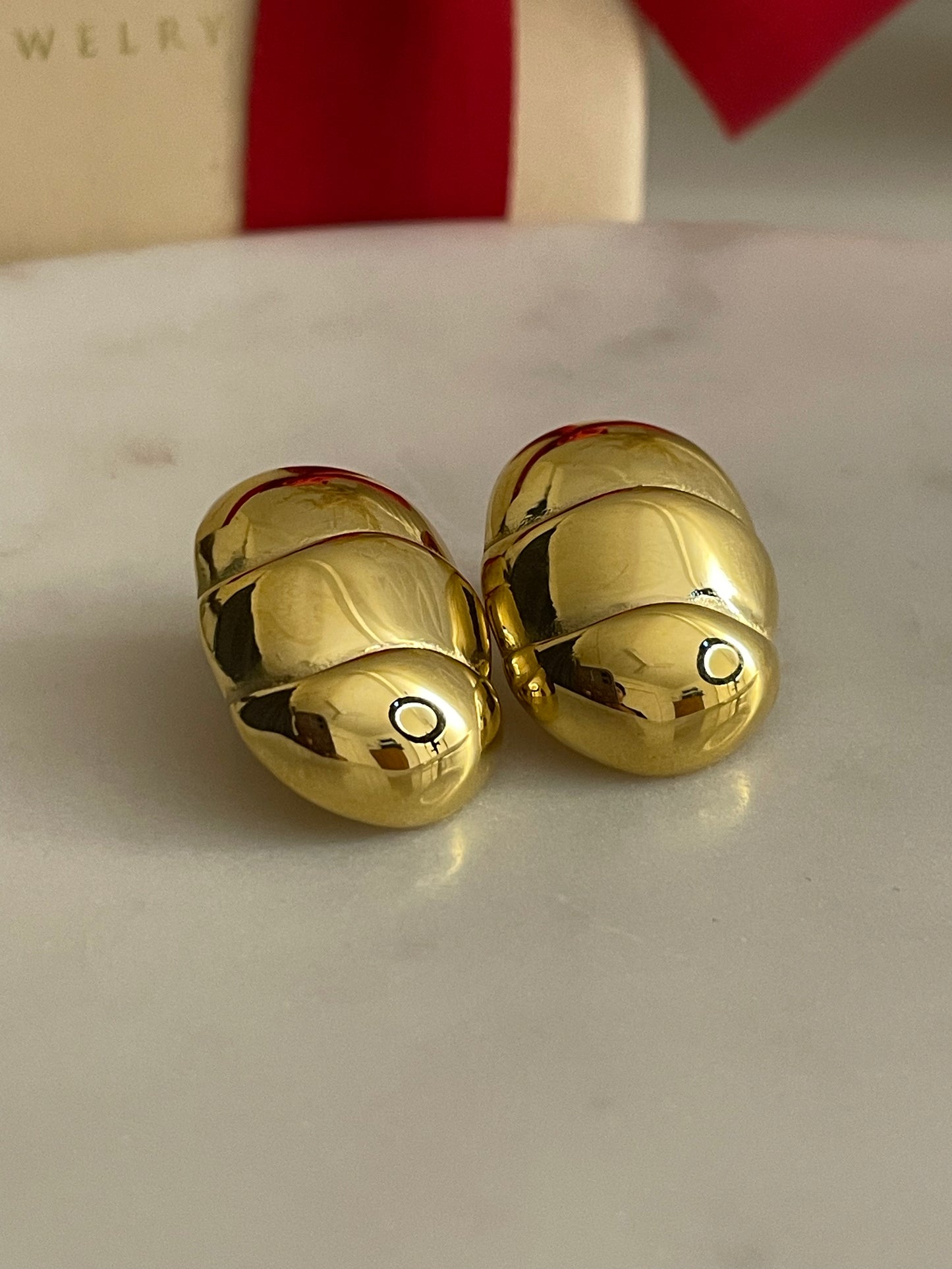 Golden Glam 18k gold plated earrings
